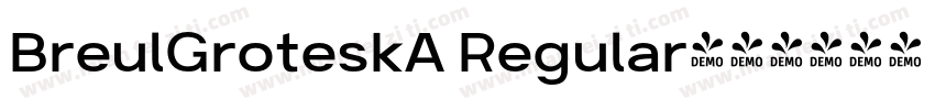 BreulGroteskA Regular字体转换